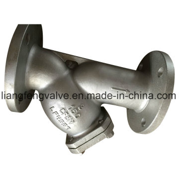 CF8m Flange End Y-Strainer con acero inoxidable RF